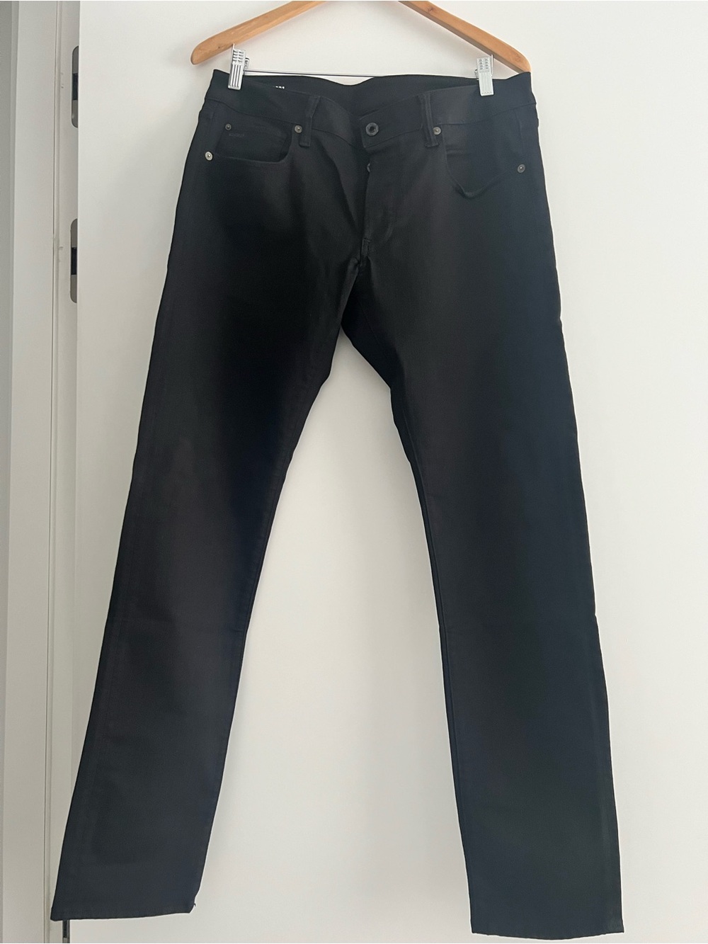 G-Star Slim Straight Black Jeans